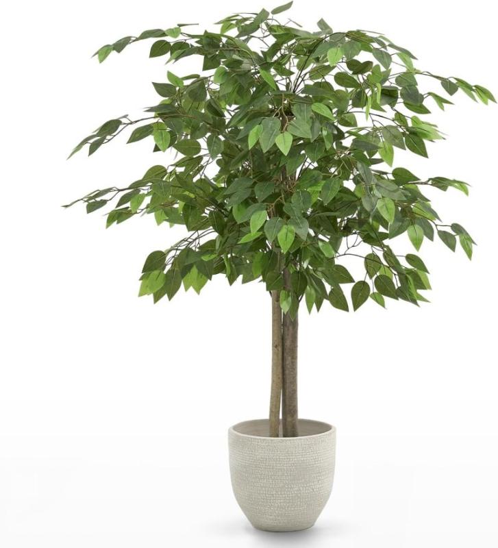 Ficus artificial decorativo de 105cm con maceta