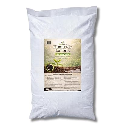 Humus de lombriz Vermiduero 10L, abono orgánico natural