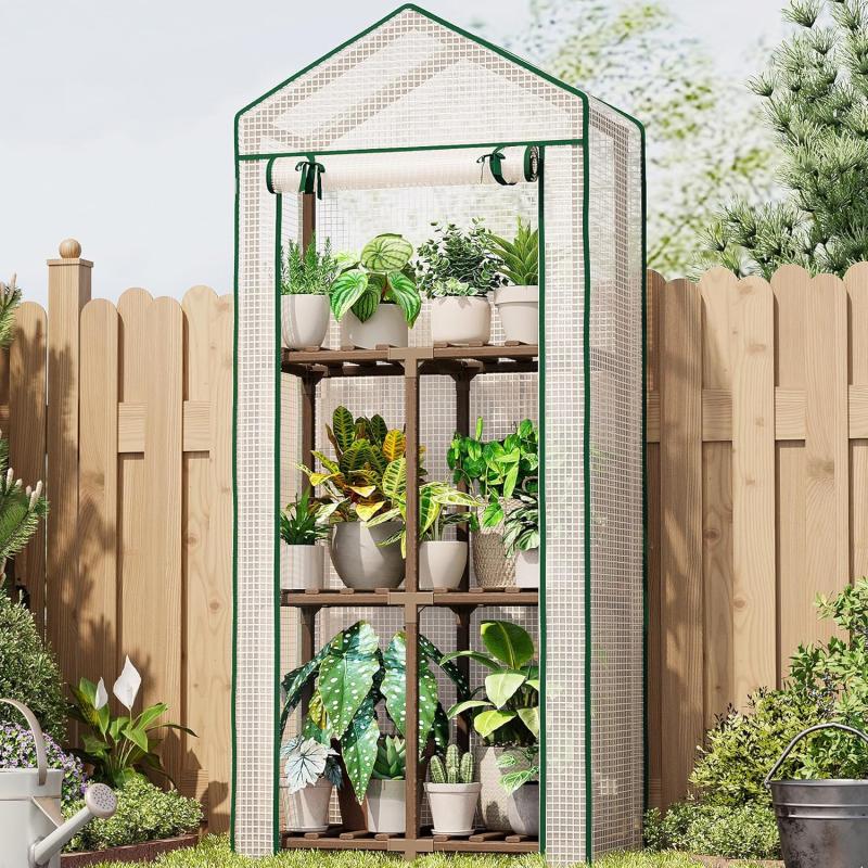 Mini invernadero Bamworld de 3 niveles portátil